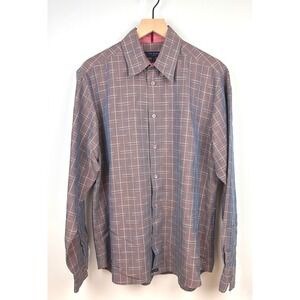 Ted‎ Baker London Plaid Long Sleeve Button Down Shirt - Size 4/Large